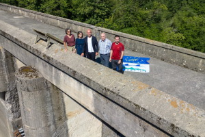 En marcha la obra de derribo parcial de la presa de Enobieta, en San Sebasti&aacute;n
