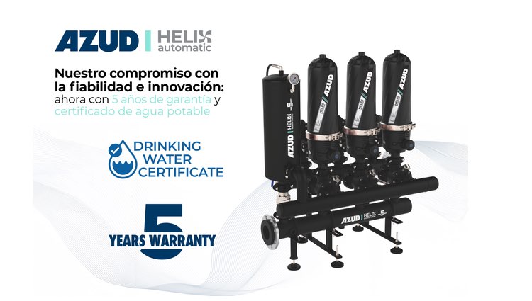 Sistema de filtración automática con certificado para agua potable de AZUD