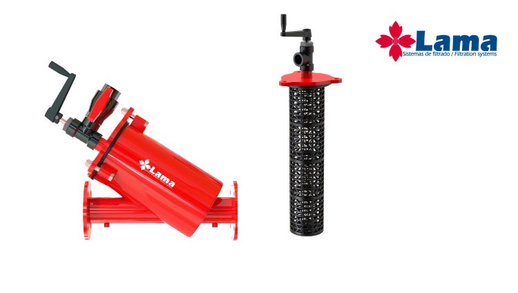 Filtro semiautomático de mallas, ideales para colocar detrás de filtros de arena