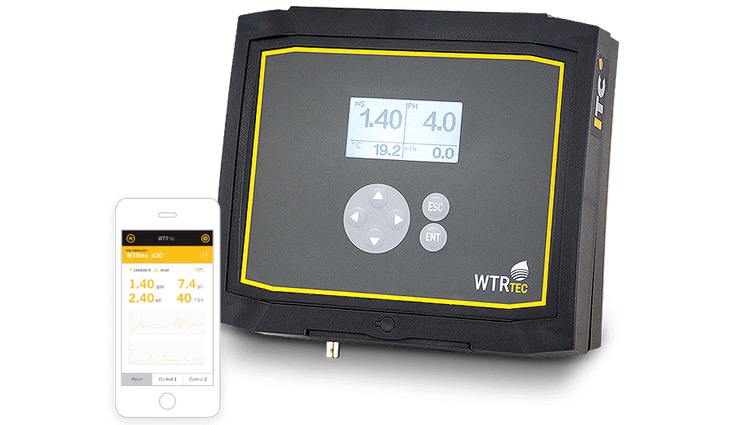 WTRtec: Controlador multiparamétrico para control de pH, Redox, cloro libre, dosificación proporcional