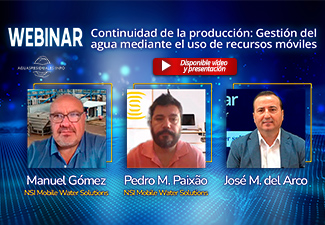 Webinar "Continuidad de la producción: Gestión del agua mediante el uso de recursos móviles"