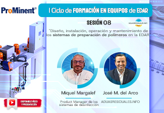 Sesi&oacute;n 08 del "I Ciclo de Formaci&oacute;n online de Equipos de EDAR&rdquo; impartida por ProMinent&reg;