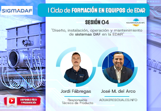 Sesi&oacute;n 04 del "I Ciclo de Formaci&oacute;n online de Equipos de EDAR&rdquo; impartida por SIGMADAF