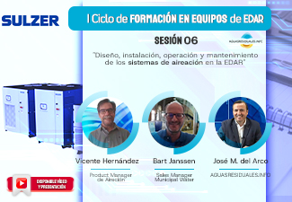 Sesi&oacute;n 06 del "I Ciclo de Formaci&oacute;n online de Equipos de EDAR&rdquo; impartida por SULZER