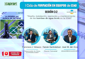 Sesi&oacute;n 02 del "I Ciclo de Formaci&oacute;n online de Equipos de EDAR&rdquo; impartida por CAPRARI
