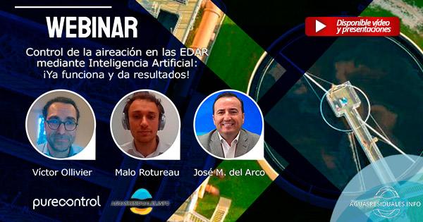 Webinar "Control de la aireación en las EDAR mediante Inteligencia Artificial: ¡Ya funciona y da resultados!"
