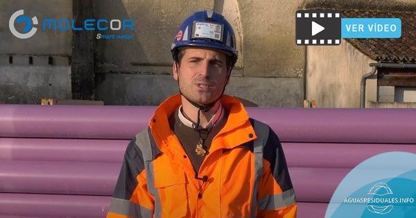Instalación de tubos TOM en PVC-O para la reutilización de agua en Saint-Jean d`Angely (Francia)