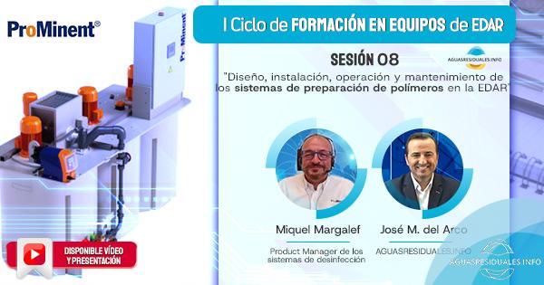 Sesi&oacute;n 08 del "I Ciclo de Formaci&oacute;n online de Equipos de EDAR&rdquo; impartida por ProMinent&reg;