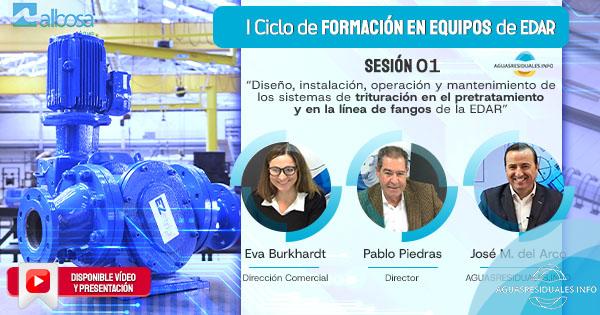 Sesi&oacute;n 01 del "I Ciclo de Formaci&oacute;n online de Equipos de EDAR&rdquo; impartido por ALBOSA
