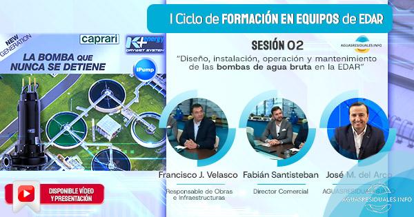 Sesi&oacute;n 02 del "I Ciclo de Formaci&oacute;n online de Equipos de EDAR&rdquo; impartida por CAPRARI
