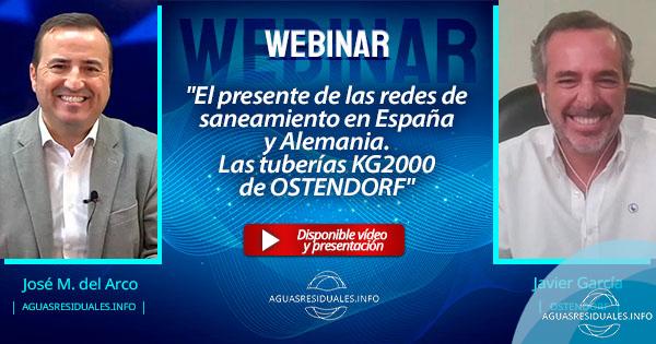 Webinar "El presente de las redes de saneamiento en España y Alemania. Las tuberías KG2000 de OSTENDORF"