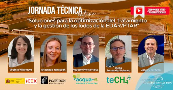 Jornada T&eacute;cnica "Soluciones para la optimizaci&oacute;n del tratamiento y la gesti&oacute;n de los lodos de EDAR/PTAR"