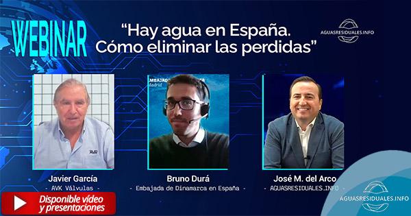 Webinar "Hay agua en España. Cómo eliminar las perdidas"