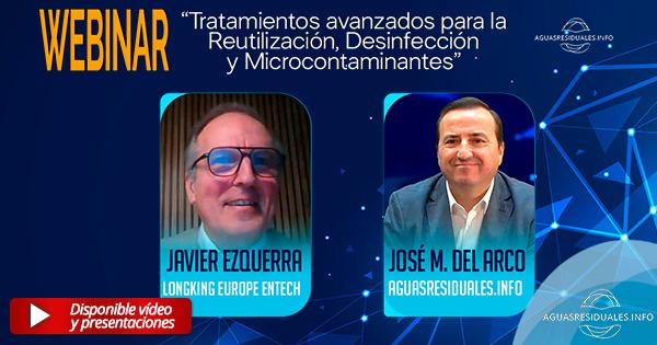 Webinar "Tratamientos avanzados para la Reutilizaci&oacute;n, Desinfecci&oacute;n y Microcontaminantes"