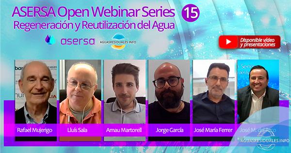 ASERSA Open Webinar Series 15 sobre "Regeneración y Reutilización del Agua"