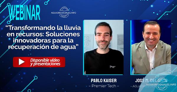 Webinar "Transformando la lluvia en recursos: Soluciones innovadoras para la recuperación de agua"